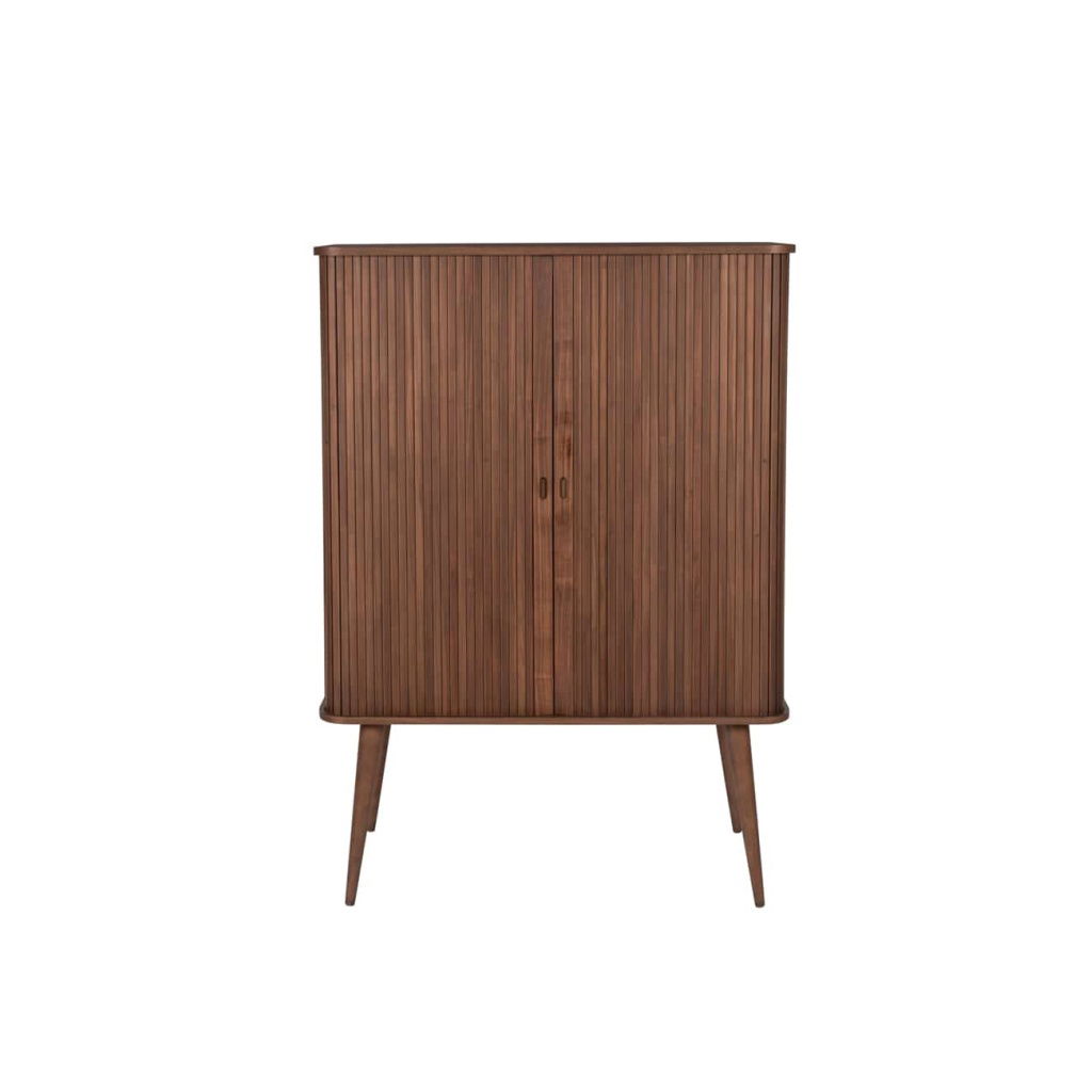 Ξύλινος Μπουφές Καρυδιά Barbier 45x100x140 cm
