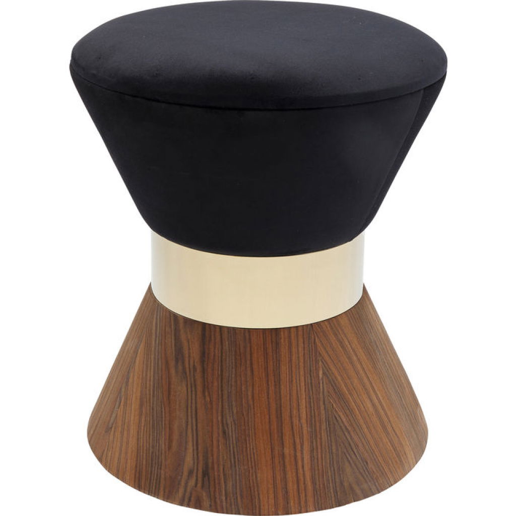 ΣΚΑΜΠΟ LILLY TAILLE ΜΑΥΡΟ-ΚΑΦΕ 40Χ45CM