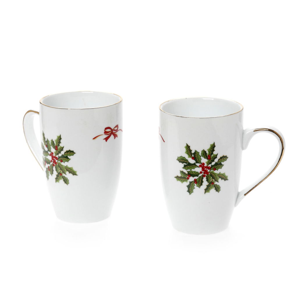 Noel Κούπα Mug Πορσελάνη Σετ 2 Τεμαχίων 360Ml
