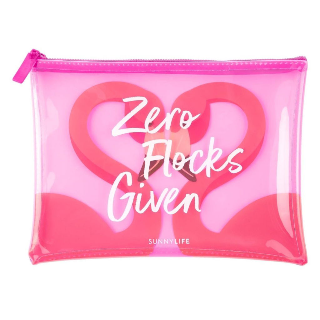 ΤΣΑΝΤΑΚΙ - ΝΕΣΕΣΕΡ ΠΑΡΑΛΙΑΣ ΦΛΑΜΙΝΓΚΟ SEE THRU POUCH | FLAMINGO SUNNYLIFE