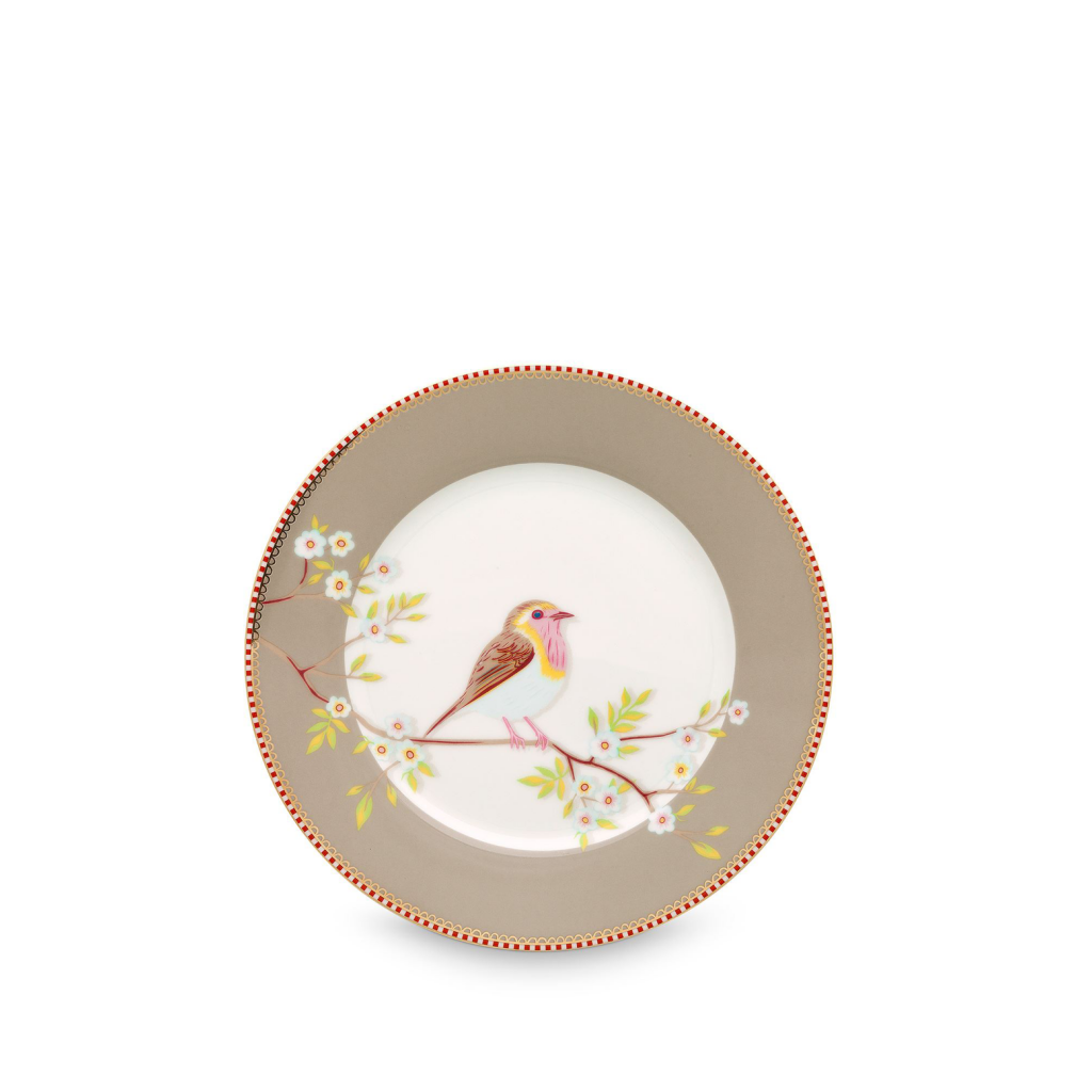 Πιάτο Φρούτου Floral Breakfast Plate Early Bird 21 Cm Χακί