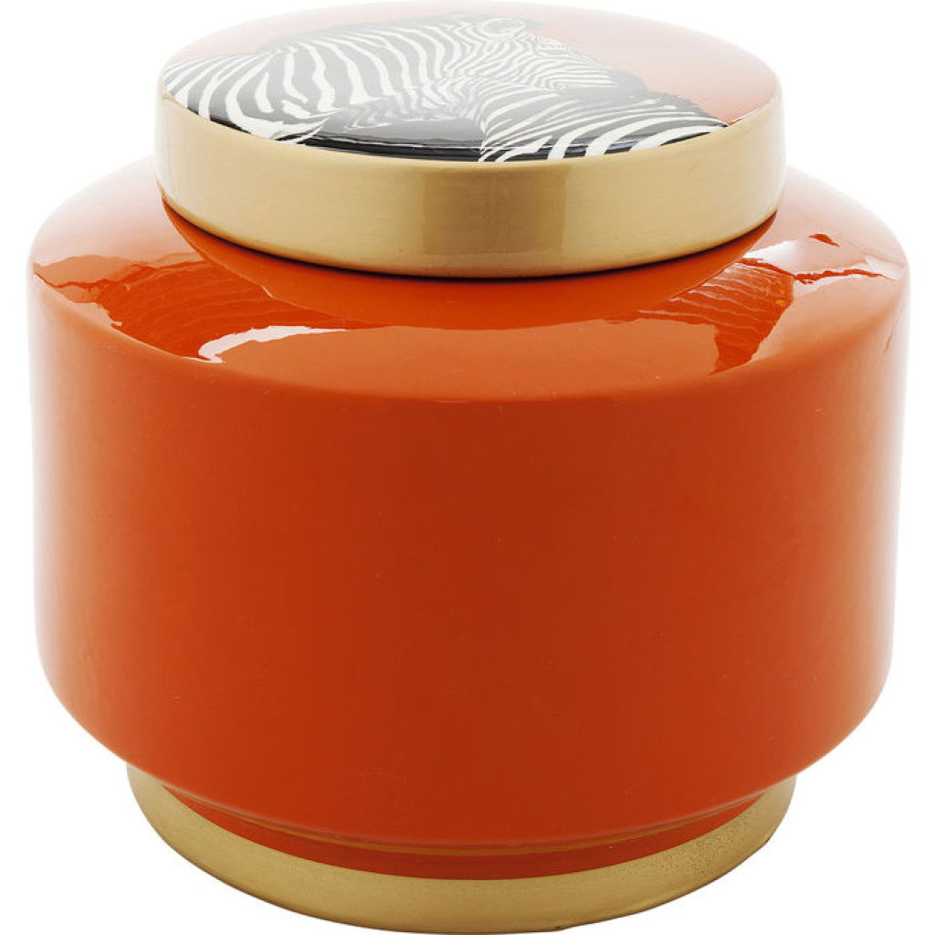 ΔΙΑΚΟΣΜΗΤΙΚΟ JAR ZEBRA ORANGE 19CM