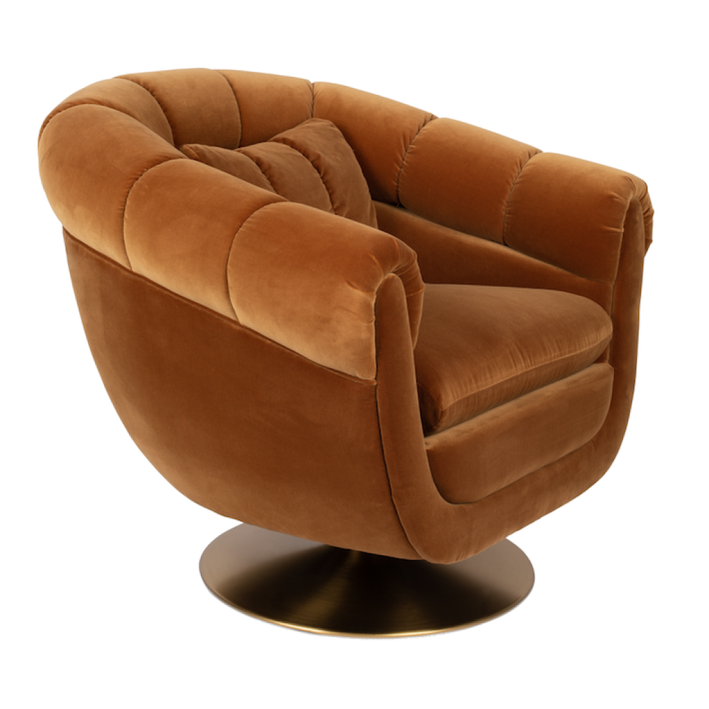ΠΟΛΥΘΡΟΝΑ LOUNGE CHAIR MEMBER WHISKEY