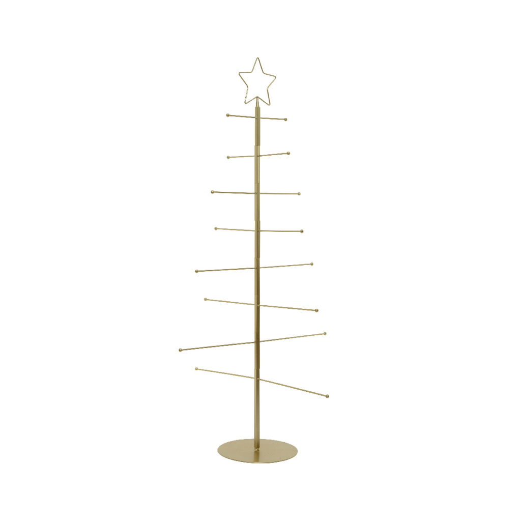 TREE RACK IRON GOLD H121CM