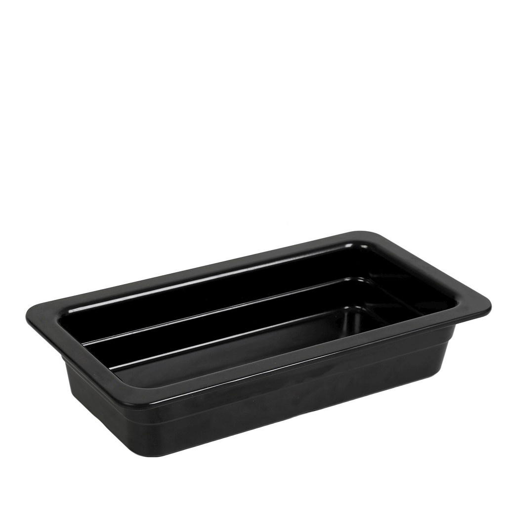 Γαστρονομοσ Gn1/3 Μαυρο Γυαλιστ. Μελαμινησ 32.5Χ17,6Χ6,5Εκ 3τμχ