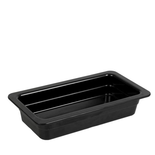 Γαστρονομοσ Gn1/3 Μαυρο Γυαλιστ. Μελαμινησ 32.5Χ17,6Χ6,5Εκ 3τμχ