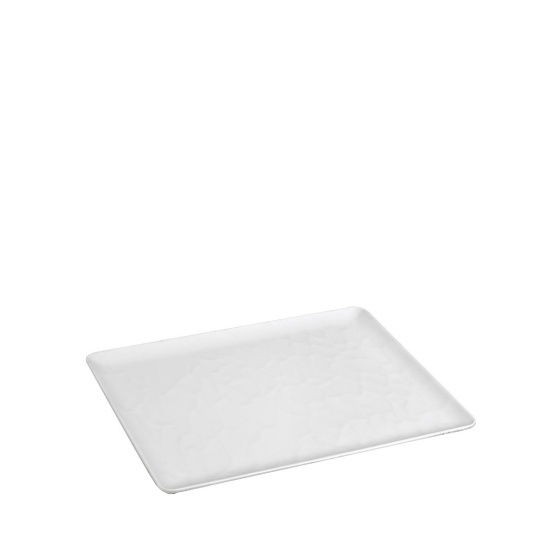 White Δισκοσ Μπουφε 1/2 32,5Χ26,5Εκ Wavy Matte Μελαμινησ