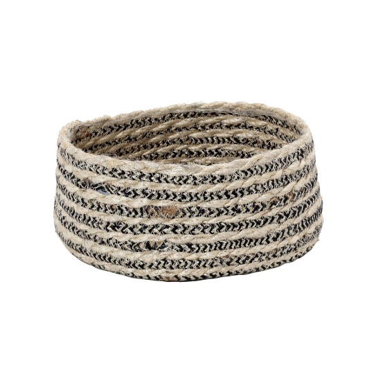 Ψωμιερα Ψαθιν. Μπεζ-Μπλε 19Χ19Χ8Εκ 3τμχ