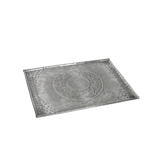 Dis. Pandora Alum. Πλατω Αλουμ. Ορθογ. ''Σκαλισμα'' 29X21Ek 4τμχ