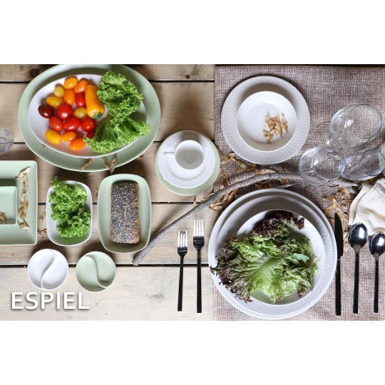 Πιατελα Οβαλ Πρασινη 27Εκ. 6τμχ