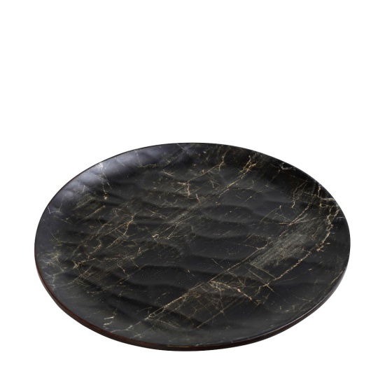 Black Wood Πιατο Ρηχο Hybrid Στρογγ. 28Εκ 6τμχ