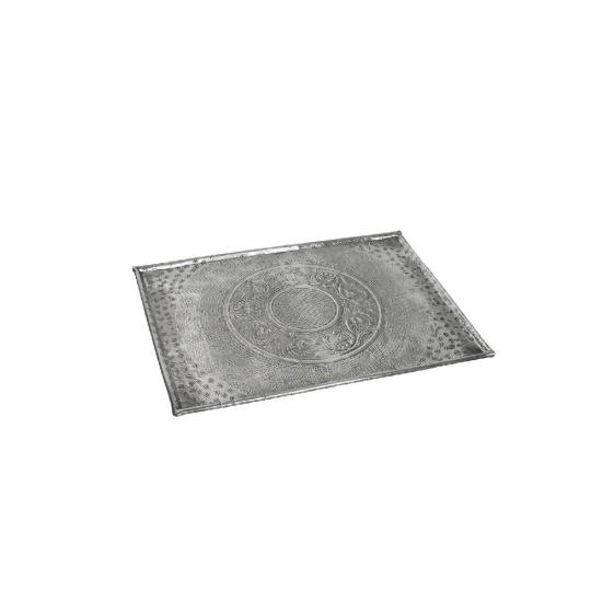 Dis. Pandora Alum. Πλατω Αλουμ. Ορθογ. ''Σκαλισμα'' 26X17Ek 4τμχ