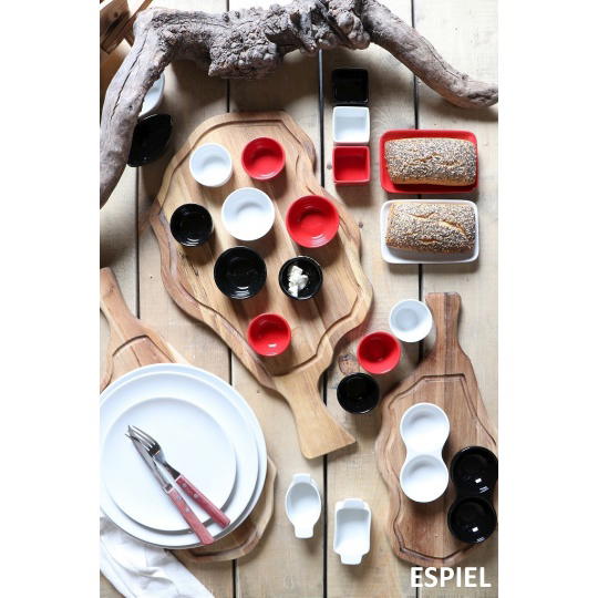 Dis. Πιατακι Ορθογ. Μαυρο 21Χ8.5Χ2Εκ. 12τμχ