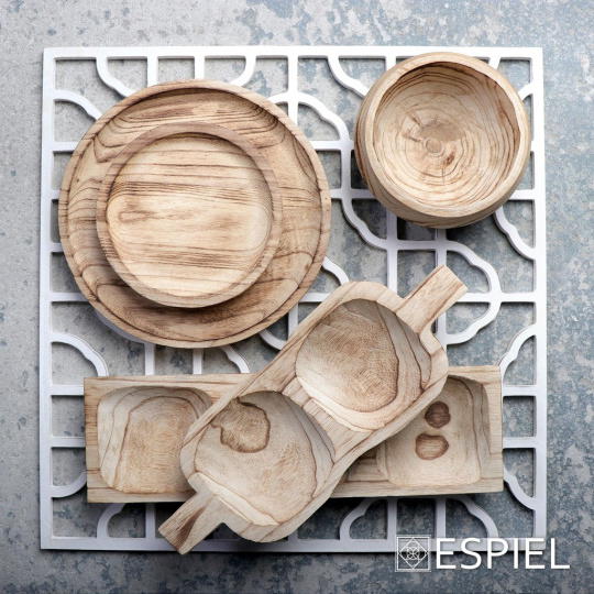 Dis. Ξηροκαρπιερα 2 Θεσεων Φυσ. Ξυλο 40.5Χ15Χ4Εκ 2τμχ