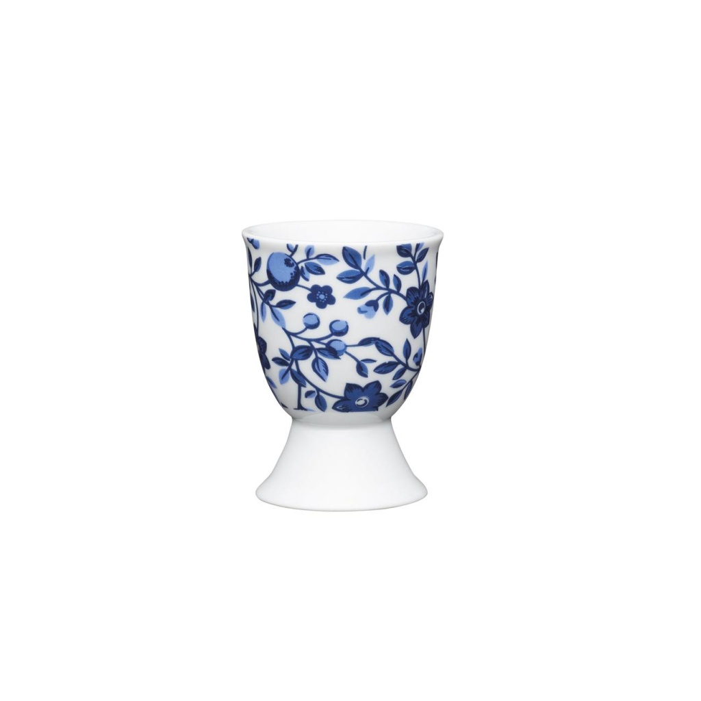 Αυγοθήκη Πορσελάνης  Floral Traditional Μπλε