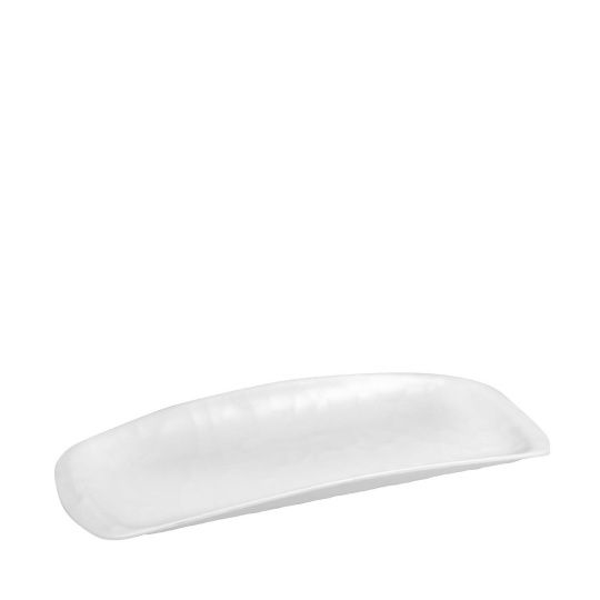 White Γονδολα Ορθ. 33,5Χ13,5Εκ Wavy Matte Μελαμινησ (Sm)