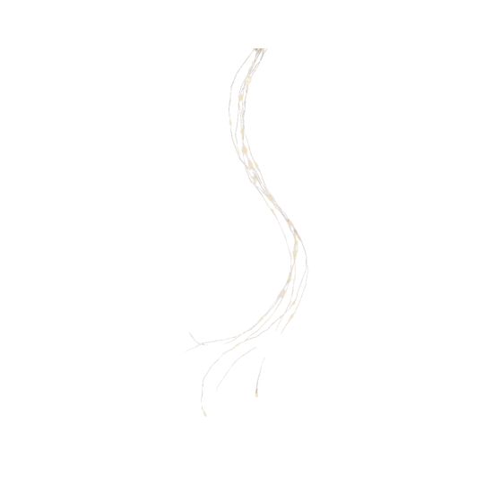 Micro 60Led Φωτάκια Ασημί Indoor Warm White 93cm
