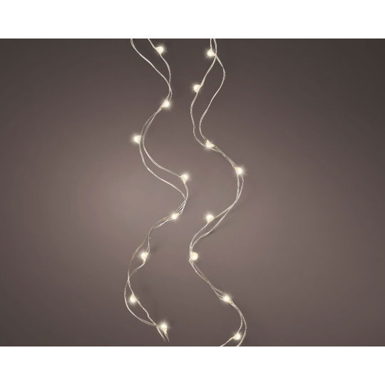 Micro 100Led Φωτάκια Ασημί Indoor Warm White 495cm