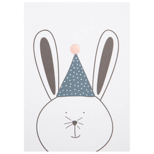 Raeder - Postcard Party Animals Bunny