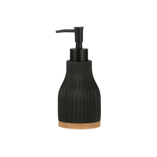 Andrea House - Αντλία Για Σαπούνι Wood/Black Resin