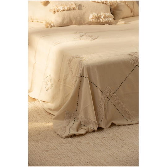 Calma House - Ριχτάρι/Κάλυμμα Κρεβατιού Lienzo Ecru 180x260cm