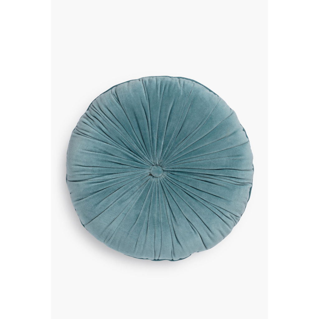 Calma House - Μαξιλαροθήκη D40cm Velur Light Blue