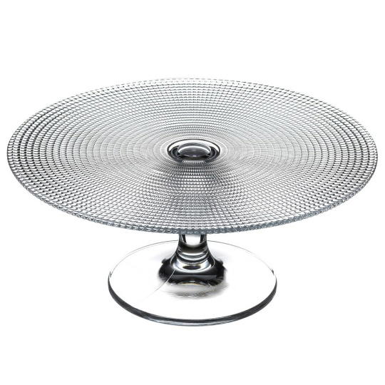 Dis. Patisserie Footed Plate Empossed H: 11,2 D: 28Cm P/64 Gb1.Ob4