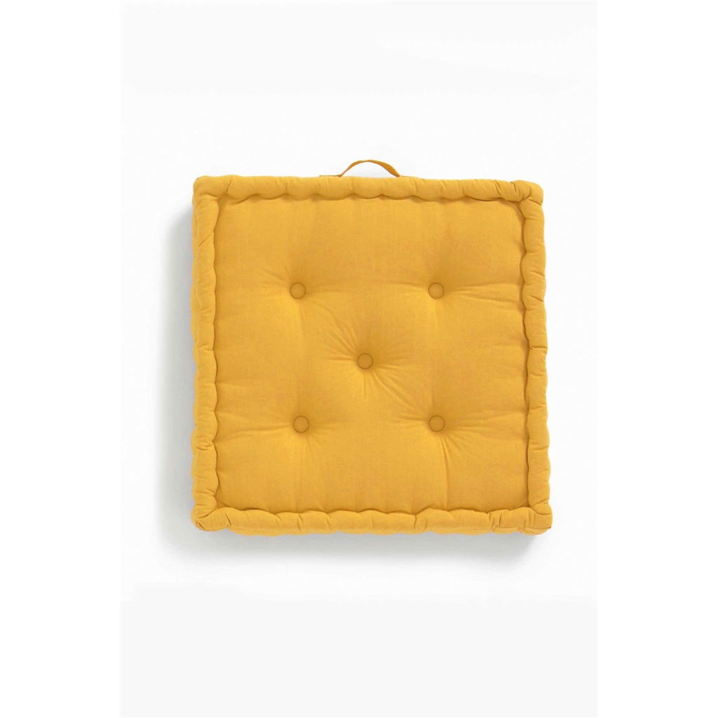Calma House - Μαξιλάρι Δαπέδου Gavema Mustard 60x60x13cm