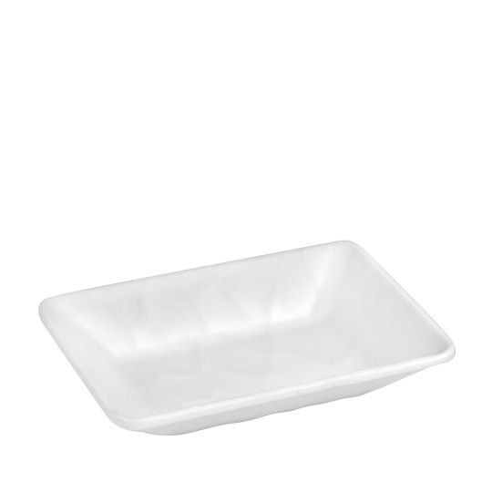 White Μπωλ Ορθογ. 17Χ12,5Εκ Wavy Matte Μελαμινησ