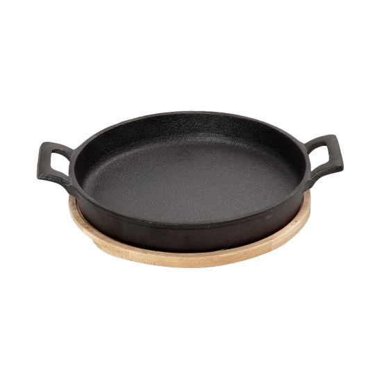 Σαγανακι Στρογγ. Cast-Iron Μαυρο 24Χ20Χ5,5Εκ Με Βα
