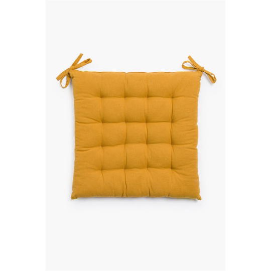 Calma House - Τετράγωνο Μαξιλάρι Καρέκλας Gavema Mustard 40x40cm