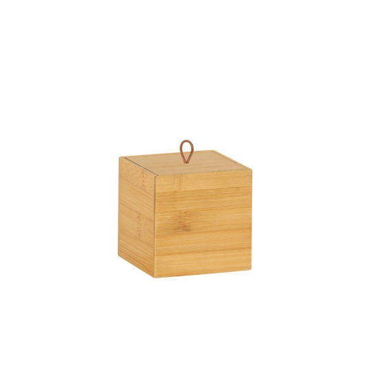 Andrea House - Κουτί Bamboo Με Καπάκι 9x9cm