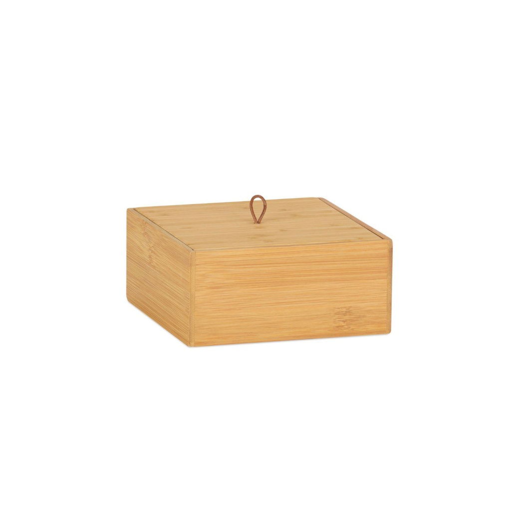 Andrea House - Κουτί Bamboo Με Καπάκι 15x15cm