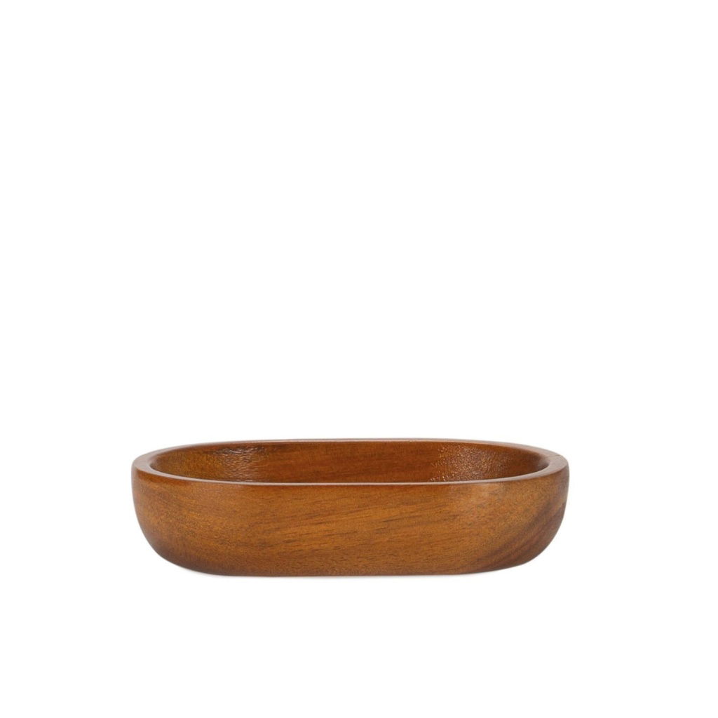 Andrea House - Οβάλ Ξύλινη Βάση Για Σαπούνι Rustic Acacia