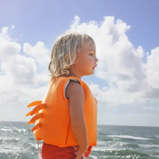 Παιδικό Γιλέκο Κολύμβησης Καβούρι 3-6 Ετών Sonny The Sea Creature Neon Orange