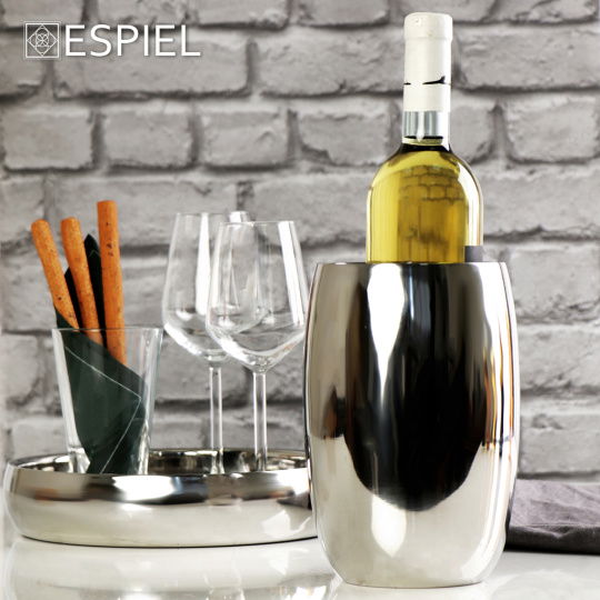 Wine Cooler Ανοξειδωτο Διπλοτοιχο Ασημι 1.5Lt 12X20Ek