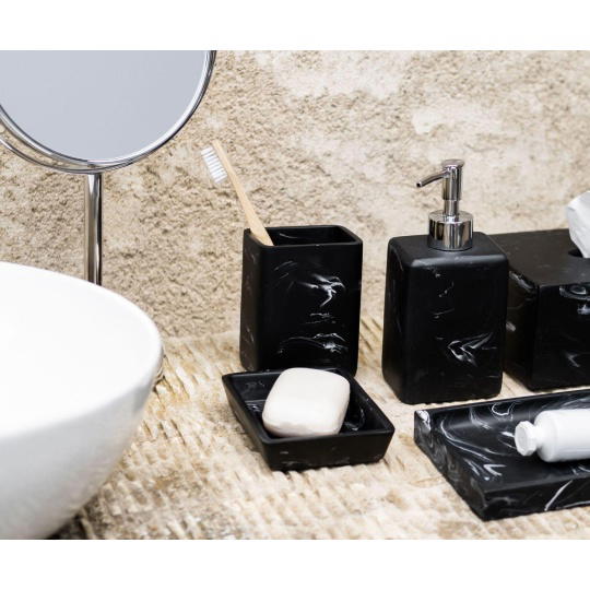 Andrea House - Αντλία Για Σαπούνι Vintage Black Marble Effect