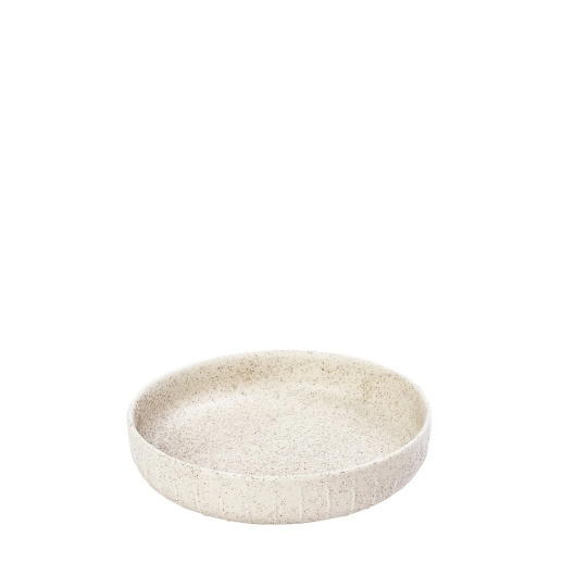 Dis. Gobi White Sand Handmade Μπωλ Ρηχο Στρογγ. Λευκο Mat 13,5Χ13,5Χ3,4Εκ 6τμχ