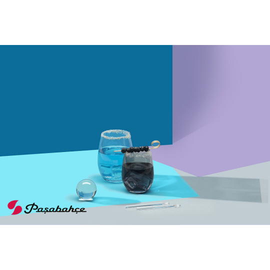 Dis. Amber Smoke Red Wine 570Cc D:9,4 H:12 P/768 Gb6.Ob24. 6τμχ