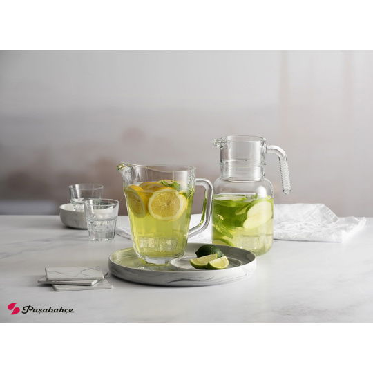 Hoop Jug 1500Ml W/Cork Lid H:22,4 D:16Cm P/144 Gb1.Ob6