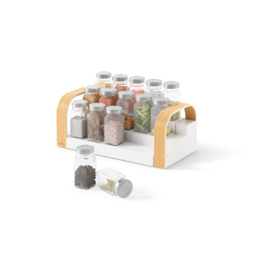 Θήκη Μπαχαρικών Bellwood Organizer Φυσικό - Λευκό 30.4x16x12.7cm