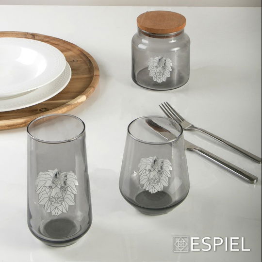 Jungle Lion Ασημι Δοχειο Με Καπακι 890Ml 10X14,5Ek...