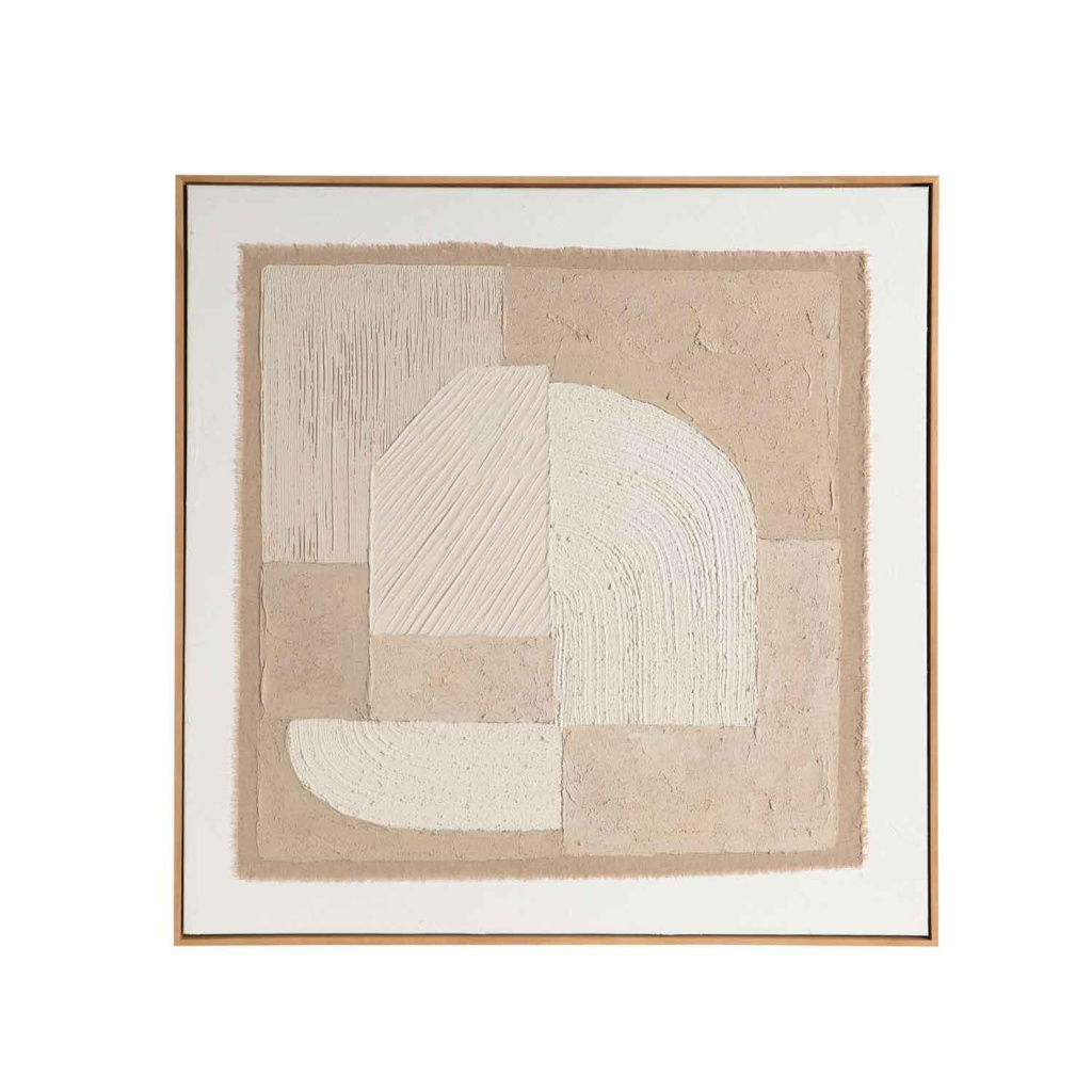 Andrea House - Χειποίητος Πίνακας Ζωγραφικής Abstract Horizon 80x80cm