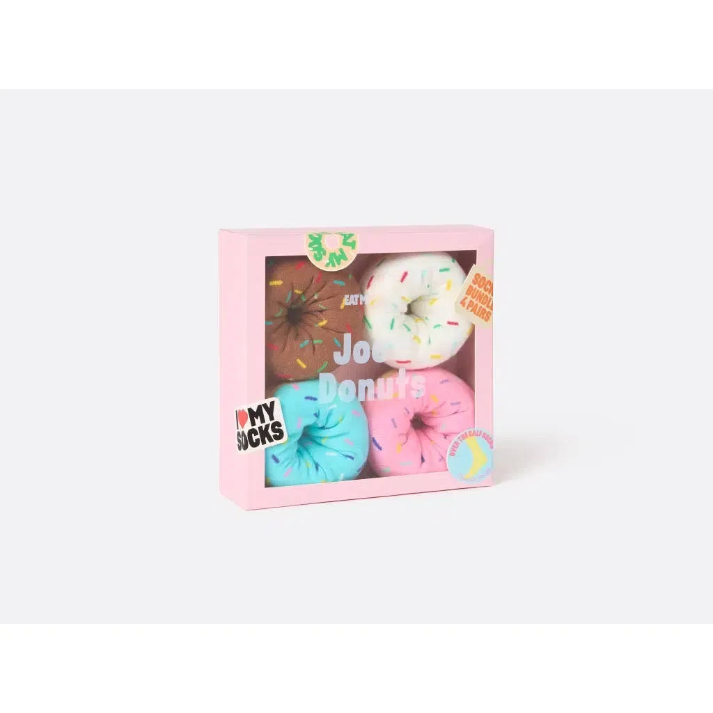 Set4 Ζευγάρια Κάλτσες Donuts One Size