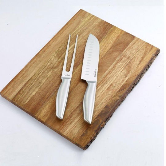 Set3 Soul Kitchen Πλατώ Σερβιρίσματος Ξύλινο για Ψητά 38x28 cm