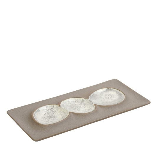 Spirit Πιατελα Ορθ. 3 Θεσεων  Μπεζ 31,8Χ15,8Χ2,2Εκ 2τμχ