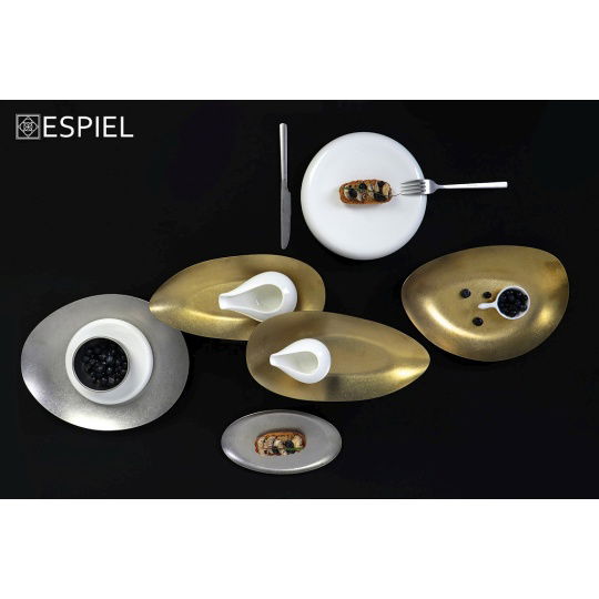 Snow Gold Πιατο Βαθυ Τριγωνικο Ss 18/10 30Χ20Χ4,8Εκ. 2τμχ