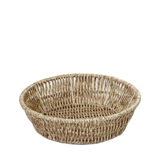 Ψωμιερα Synth. Rattan Στρογγ. M Μπεζ D22Χ6Εκ (Sma) 6τμχ