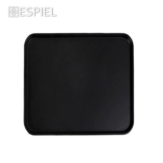 Black Πιατο Τετραγ. 26Εκ. Gravity Matt Μελαμινησ 6τμχ