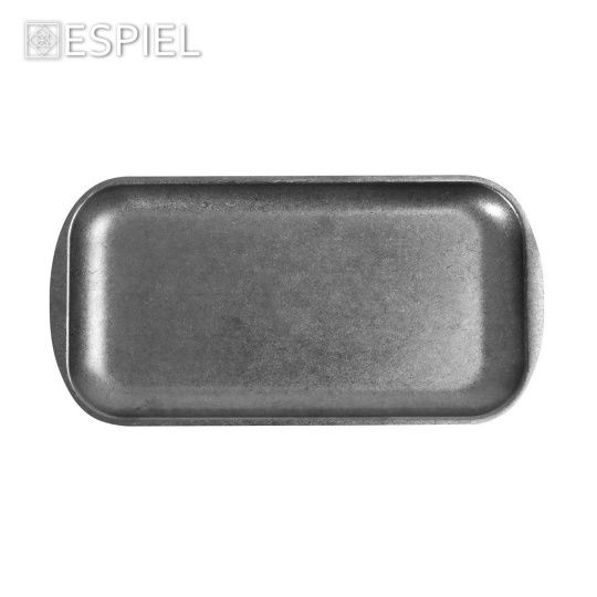 Snow Grey Πιατο Ορθογ Ss. 18/10 33Χ16,5Χ1,5Εκ. 2τμχ
